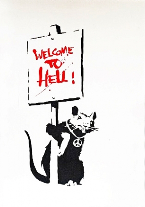 Banksy (b. 1974) Welcome to Hell, 2004