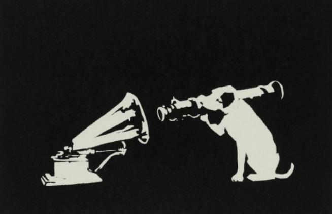 Banksy (b. 1974) His Master's Voice, 2003