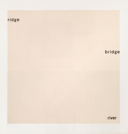 Willys de Castro, Cartaz - poema - Bridge, 1959