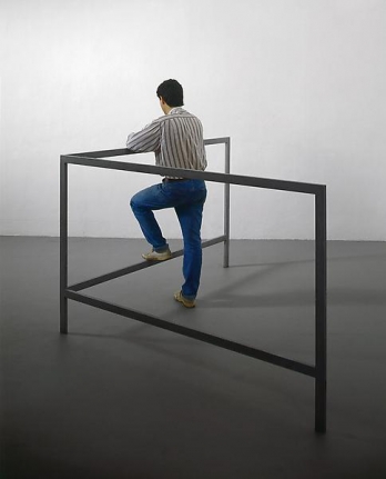 Michelangelo Pistoletto Struttura per parlare in piedi (Structure for Talking while Standing), 1965 - 1966