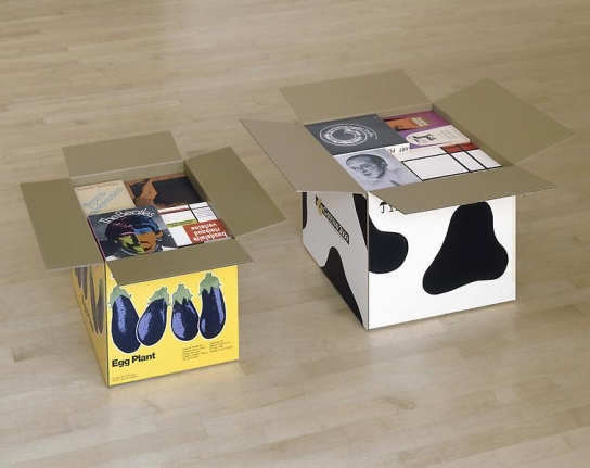 Steve Wolfe Untitled (Eggplant/Gateway 2000 Cartons), 1996-1997