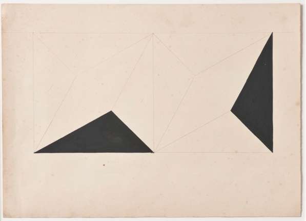 Lygia Clark Estudo para Planos em superfície modulada (Study for Planes in modulated surface), 1952 