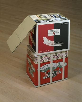 Steve Wolfe Untitled (Mumm/Jose Cuervo Cartons), 1994