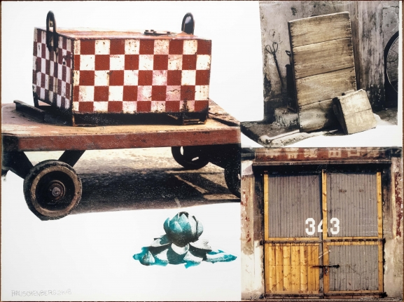 Robert Rauschenberg, Lotus I, Pigmented inkjet