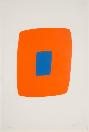 Ellsworth Kelly, Orange with Blue