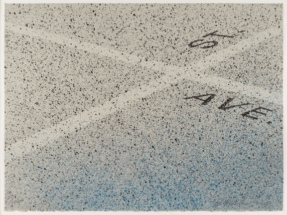 Ed Ruscha, Street Meets Avenue, 2000, Lithograph