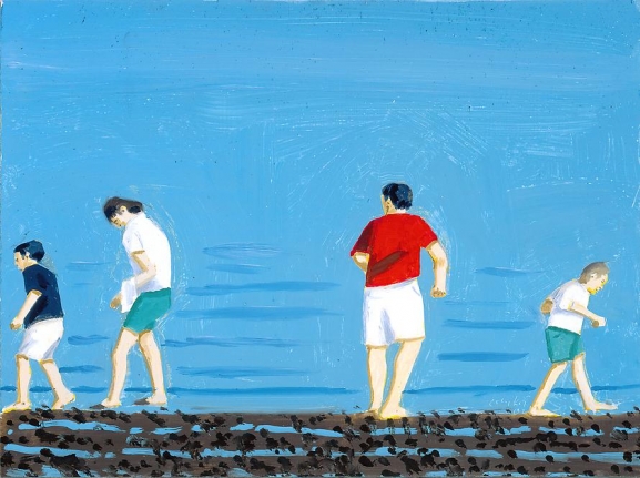 Four People Walking, 2002
