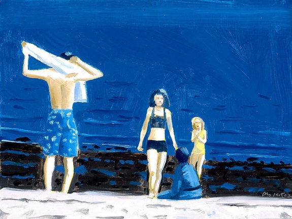 Four People with Towel, 2002