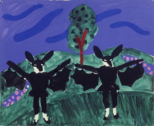 Two Bats in the Garden from "L'Enfant et les Sortileges", 1980