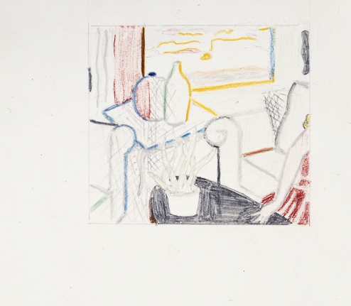 Interior with Woman Leaving, 1997