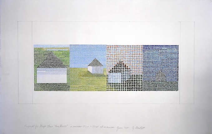 Jennifer Bartlett Study for the Mayo Clinic Project I, 2001