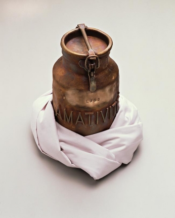 Eggs, 1995 Bronze and fabric