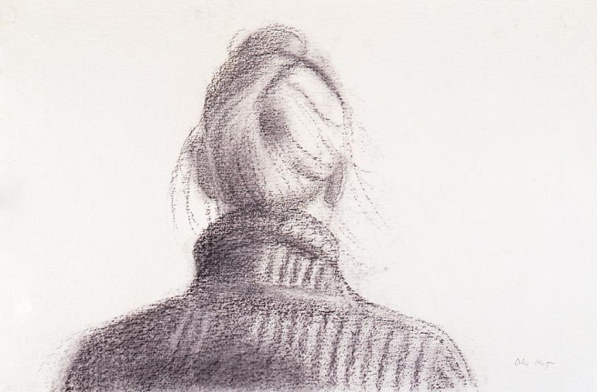 Oona, 2008 Charcoal on paper