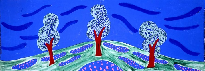 Garden with 3 Trees from "L'Enfant et les Sortileges", 1980