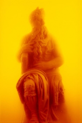 Moses, 1990 Cibachrome print, silicone, acrylic, wood frame