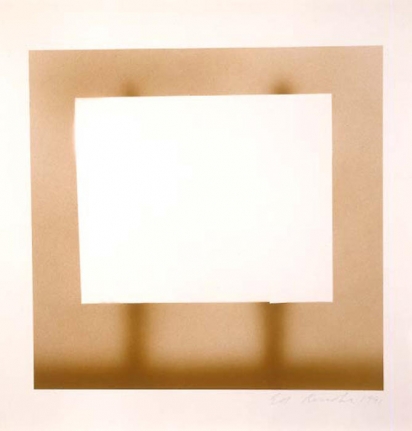 Ed Ruscha Space for Message, 1991