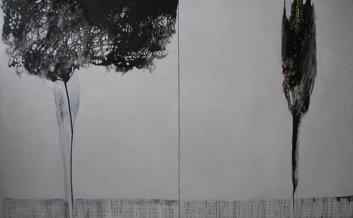 Farideh Lashai Leili va Majnun (From I don't want to be a tree; I want to be its meaning series), 2008 - 2009