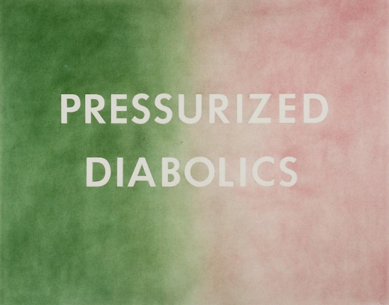 Ed Ruscha Pressurized Diabolics, 1976