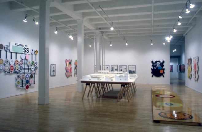 "Towards a Utopian Complex," installation view, 1995. Metro Pictures, New York.