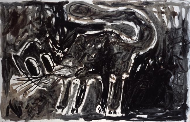 Untitled (Katze), 2007. Oil on canvas. MP 14