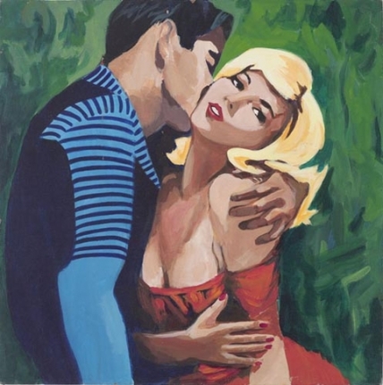Blonde Dynamite N.D., 1984. Acrylic on board, 24 x 24 inches (61 x 61 cm). MP 8