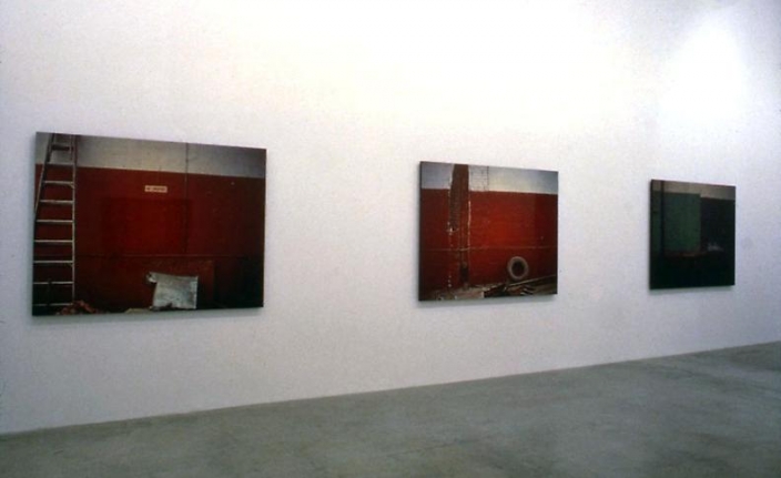"Paint, Wall, Pictures: Something Always Follows Something Else She Wasn't Always a Statue," installation view, 1997. Metro Pictures, New York.