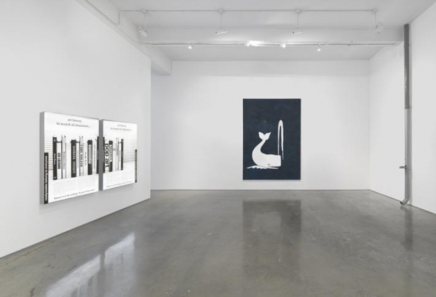 Claire Fontaine, "Stop Seeking Approval." Installation View, 2015. Metro Pictures, New York.