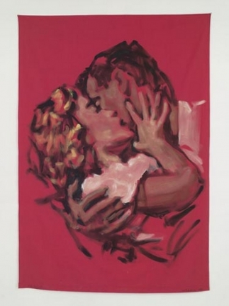 The Serpent, 1986. Acrylic on twin bedsheet, 94 x 64 inches (238.8 x 162.6 cm). MP 11