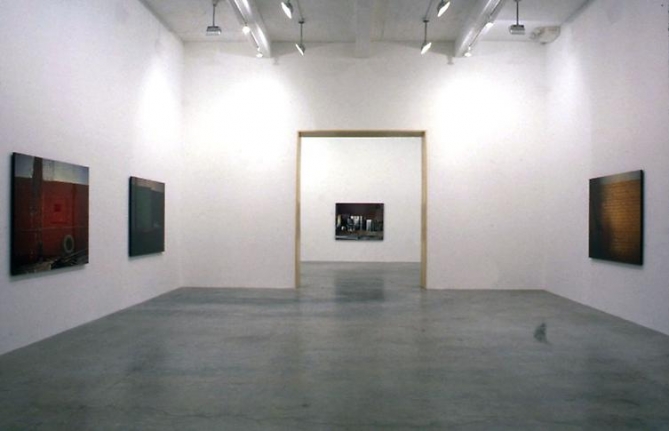 "Paint, Wall, Pictures: Something Always Follows Something Else She Wasn't Always a Statue," installation view, 1997. Metro Pictures, New York.