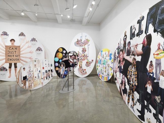 Olaf Breuning, "The Life." Installation view, 2015. Metro Pictures, New York.