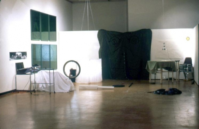 "Monkey Island and Confusion," installation view, 1982. Metro Pictures, New York.