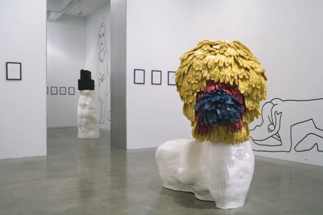 Olaf Breuning Installation view, 2008