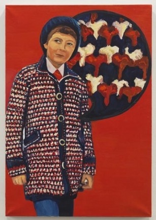 Crochet coat, 2010, Oil on canvas, 28.35 x 19.69 inches (72 x 50 cm). MP 72