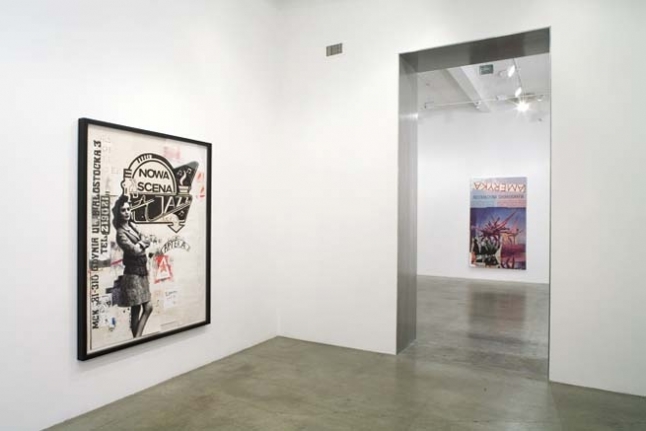 Paulina Olowska, installation shot. "Nowa Scena," 2007. Metro Pictures, New York.