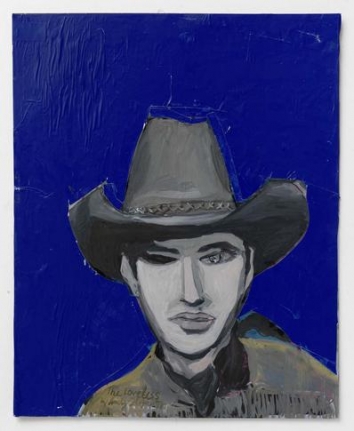The loveless 1, 2011. Oil, glossy paper on board,