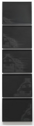 Amityville, 2010. Pigment and charcoal on paper, 5 panels, 19 x 25 inches (each panel) (48.3 x 63.5 cm). MP D-382