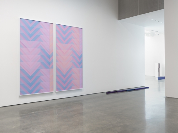 Sara VanDerBeek's exhibition Pieced Quilts, Wrapped Forms