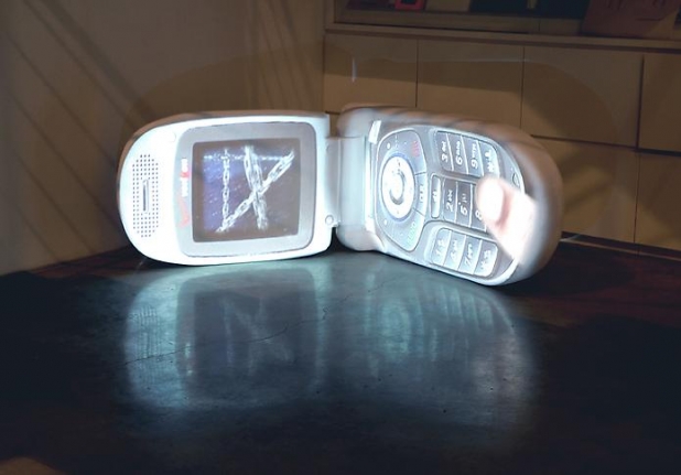 "Cell Phones Diagrams Cigarettes Searches and Scratch Cards," installation view, 2009. Metro Pictures, New York.