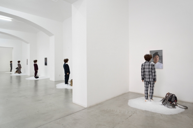 Nina Beier & John Miller, A True Mirror. Installation view, 2019. Hunt Kastner, Prague., 