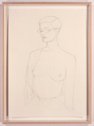 Anne, 2005. Pencil drawing on paper, 23.4 x 16.5 inches. MP D-5