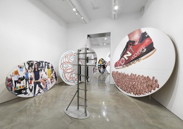 Olaf Breuning, "The Life." Installation view, 2015. Metro Pictures, New York.
