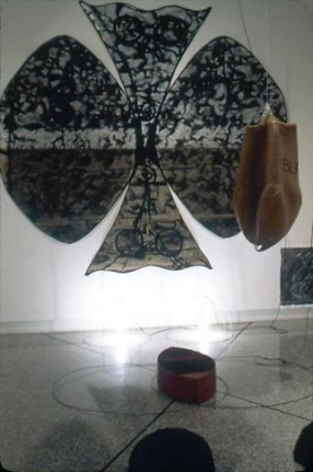 "Monkey Island and Confusion," installation view, 1982. Metro Pictures, New York.