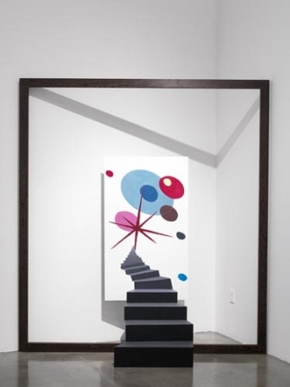 Nova Nomad, 2010. Acrylic on aluminium, wood frame, 86 5/8 x 78 3/4 inches (220 x 200 cm). MP 56