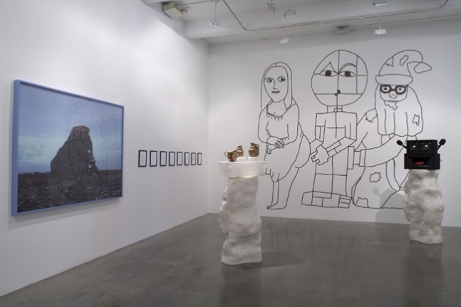 Olaf Breuning Installation view, 2008