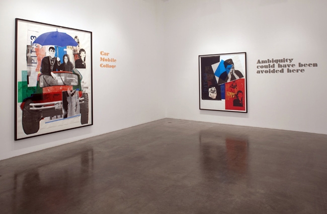 Paulina Olowska, installation view, 2009. Metro Pictures, New York.
