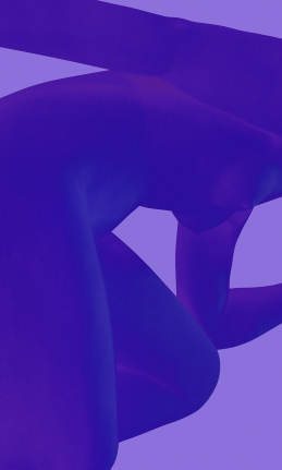 Sara VanDerBeek, Blue Nude III, 2018.