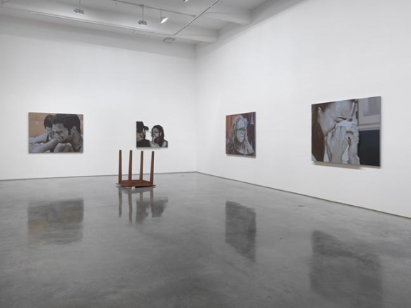 John Miller, "Here in the Real World." Installation view, 2015. Metro Pictures, New York.