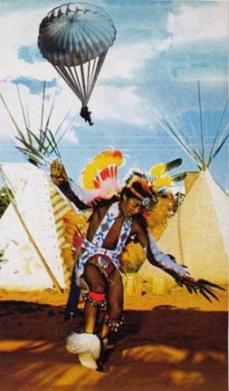 Apparition (Indian Dancer III), 2007. Archival inkjet print on watercolor paper w/watercolor and collage, 102 x 65 inches (frame) (259.1 x 165.1 cm). MP D-157