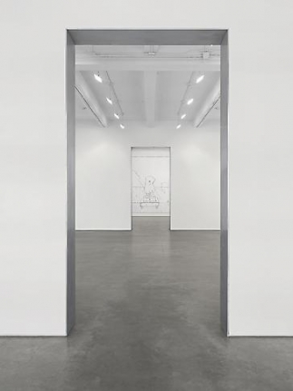 Louise Lawler, "No Drones." Installation view, 2014. Metro Pictures, New York.
