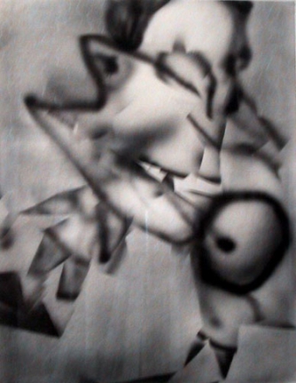 Untitled, 1979. Airbrush and pencil on paper, 14 x 10 5/8 inches. MP d-207